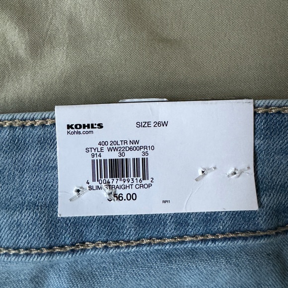 NINE WEST women sculpting Denim jeans 26W - Picture 3 of 7